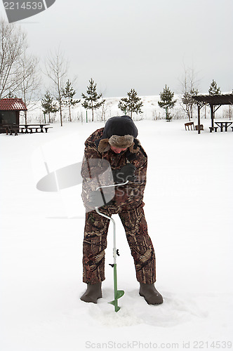 Image of Winter fishing.