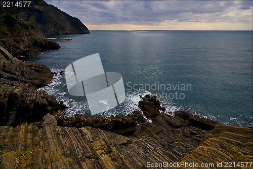 Image of  water   and coastline in via dell amore 