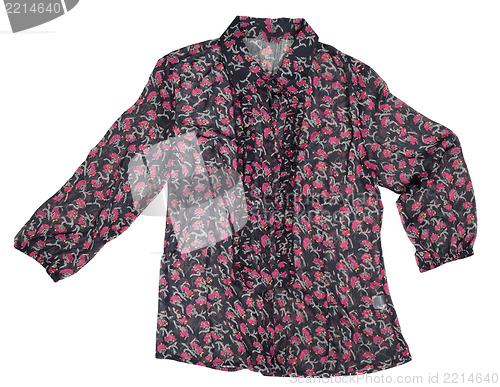 Image of Fashionable dark blouse