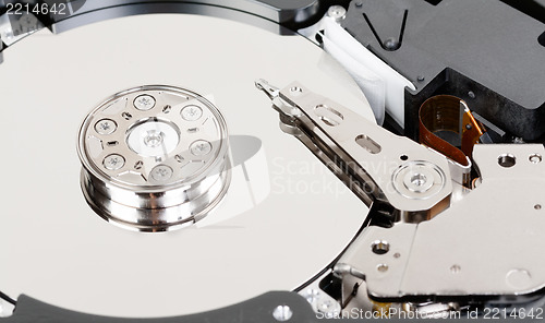 Image of close up of hard disk