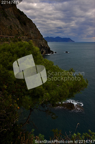 Image of and coastline in via dell amore italy