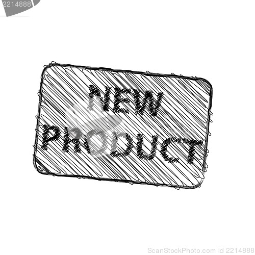 Image of New product rubber stamp vector illustration