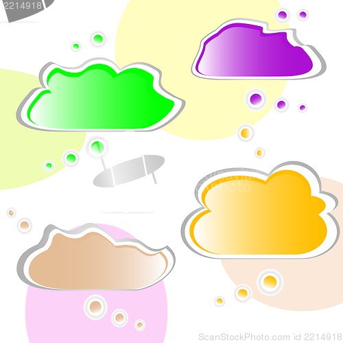 Image of Paper cloud bubble for speech