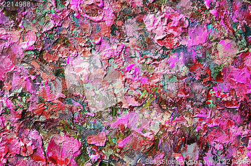 Image of abstract acrylic red hand painted background 