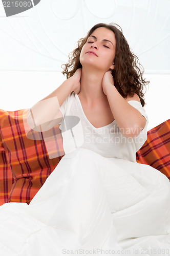 Image of Sitting in the Bed Waking Up