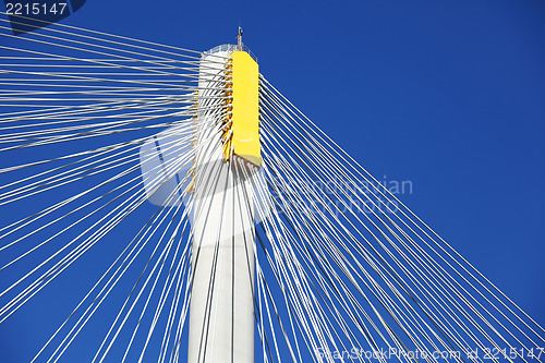 Image of Suspension bridge with cables