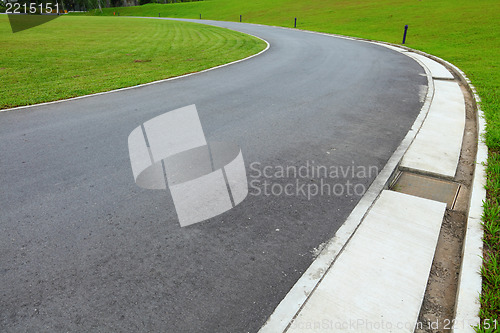 Image of path in golf course