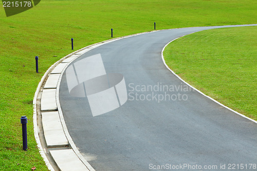 Image of path in golf course