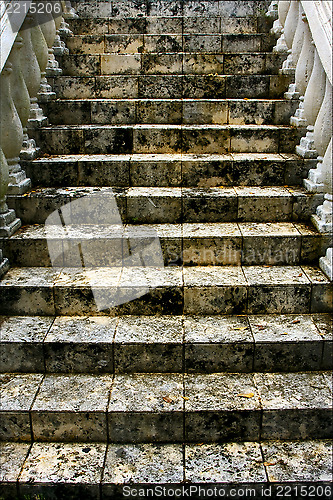 Image of stairs step and column marble 