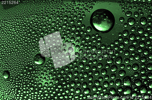 Image of abstract  green drop