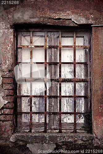 Image of broke old  window  