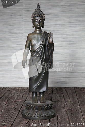 Image of Metal statuette of Buddha