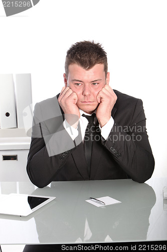 Image of Depressed businessman