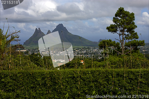 Image of hill in trou aux cerfs mauritius