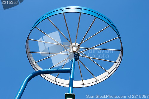 Image of Metal detail as a bicycle wheel