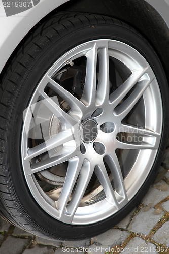 Image of Sportscar wheel detail