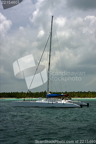 Image of  boat yacht and summer  republica dominicana 