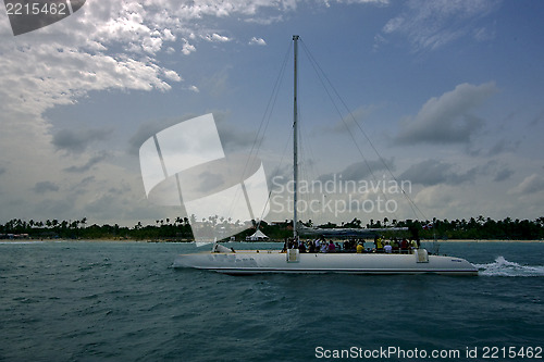 Image of sailing water boat  