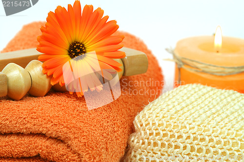 Image of Orange spa tools