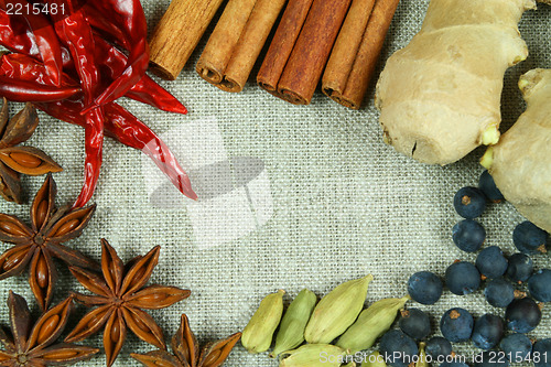 Image of Whole spices frame