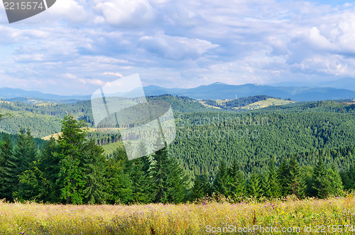 Image of Beautiful green mountain landscape