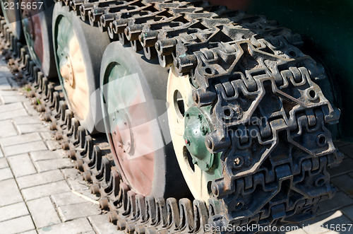 Image of track-chain closeup