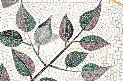Image of tree-like mosaic background