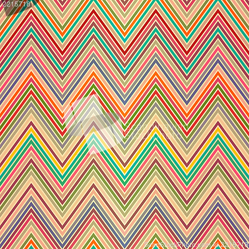 Image of Seamless colorful zigzag pattern