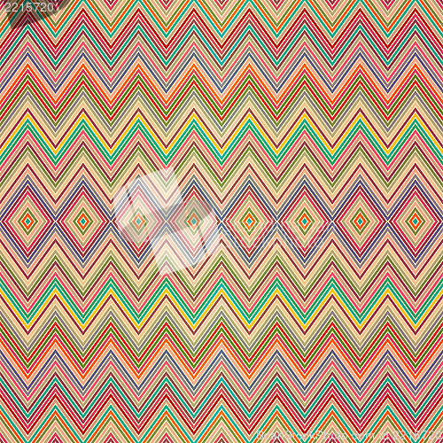 Image of Seamless colorful zigzag pattern