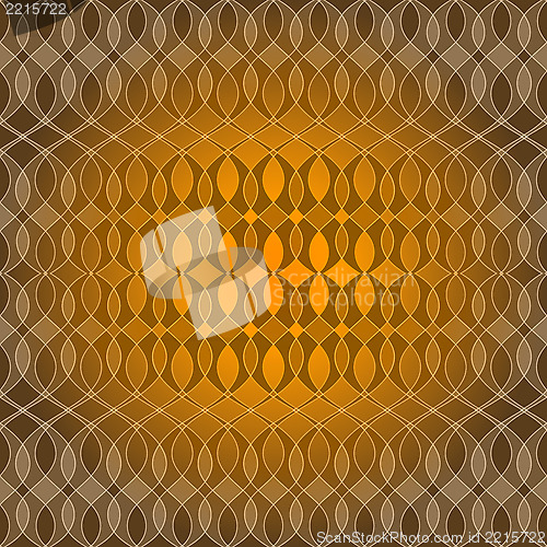 Image of Seamless golden wave pattern