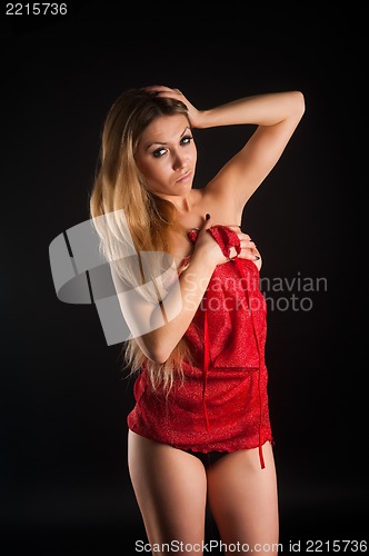 Image of beautiful blond woman