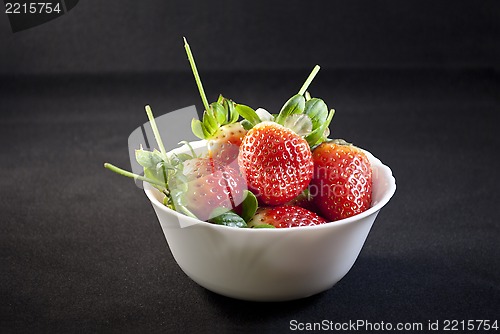 Image of Cup of strawberries.