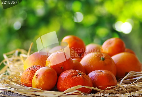 Image of Citrus fruits on table