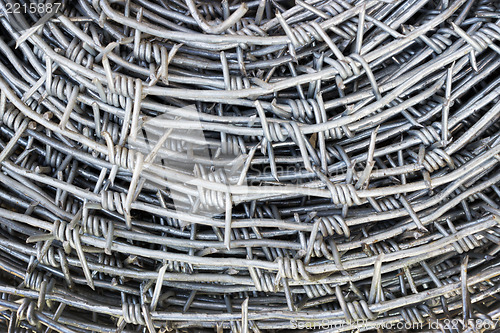 Image of Barbed wire as a background