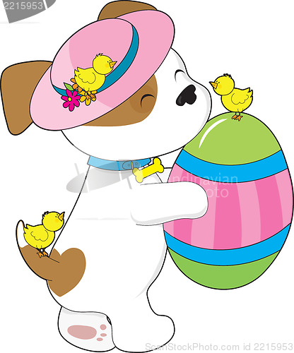Image of Cute Puppy Easter Egg