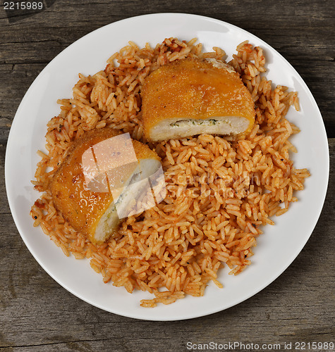 Image of Stuffed Chicken Fillet With Rice