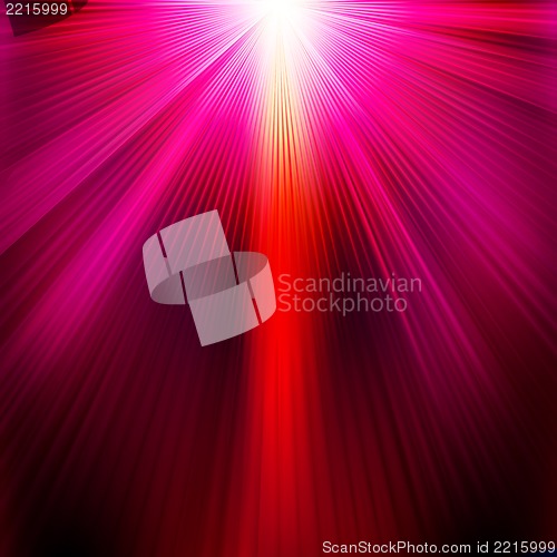 Image of Abstract with neon purpel light rays. EPS 10