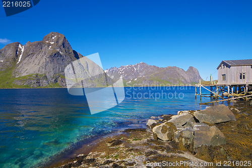 Image of Old fishing port by fjord