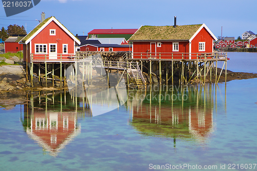 Image of Norwegian fishing huts