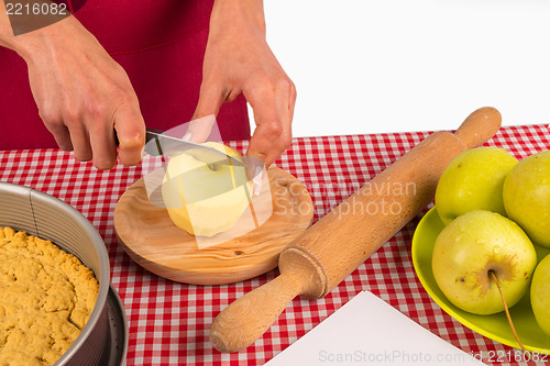 Image of Chopping apples