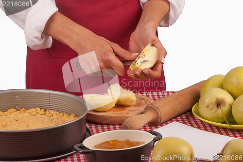 Image of Cutting apples