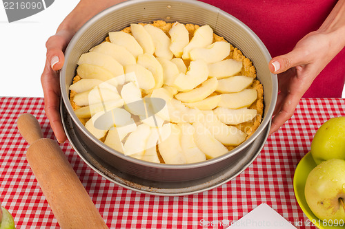 Image of Apple pie ready for the oven