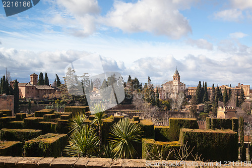 Image of Gardens in Granada in winter