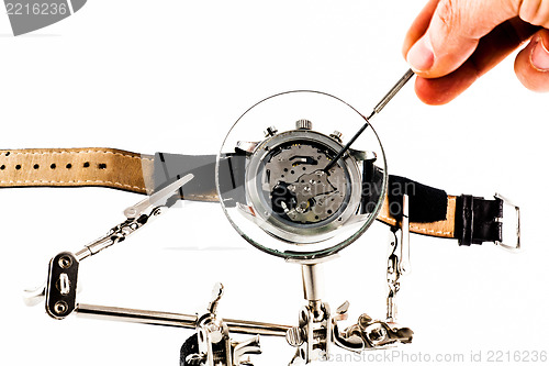 Image of Watch repairing operation