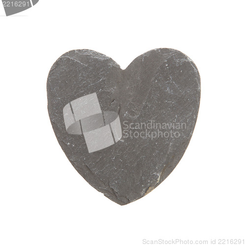 Image of Heart shaped piece of slate