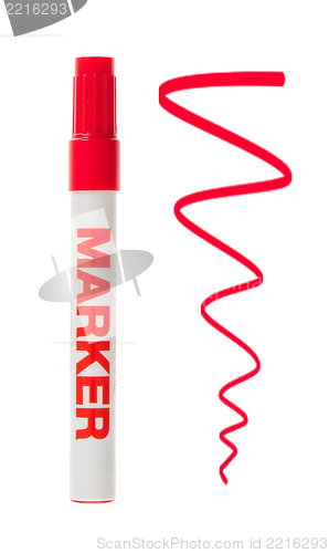 Image of Red whiteboard marker
