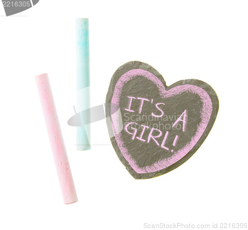 Image of Heart shaped piece of slate