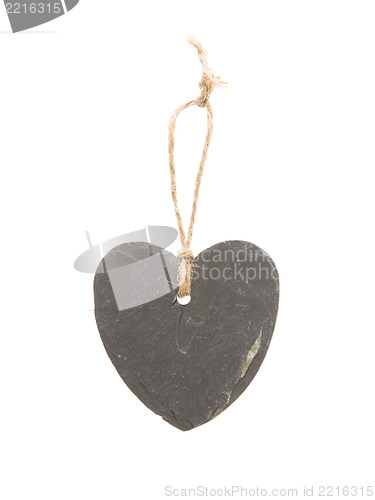Image of Heart shaped piece of slate