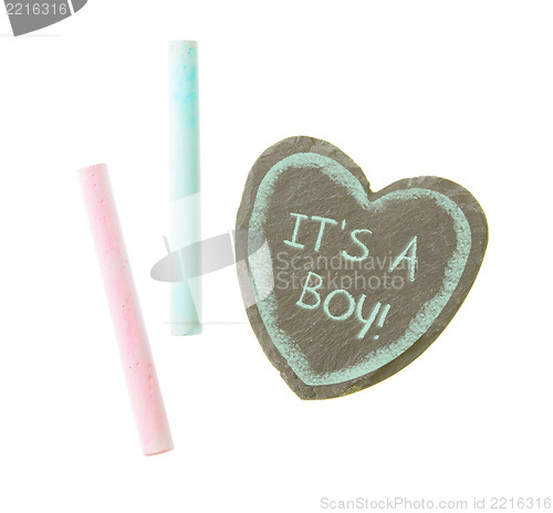 Image of Heart shaped piece of slate