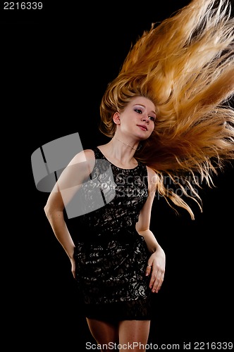 Image of portrait of beautiful blonde girl